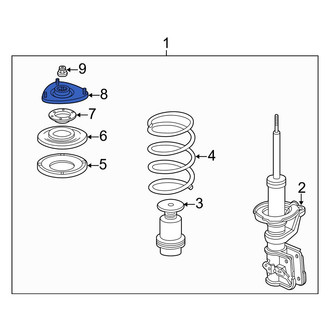 Acura OE - Front Right Suspension Strut Mount