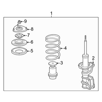 Acura OE - Front Suspension - Struts & Components