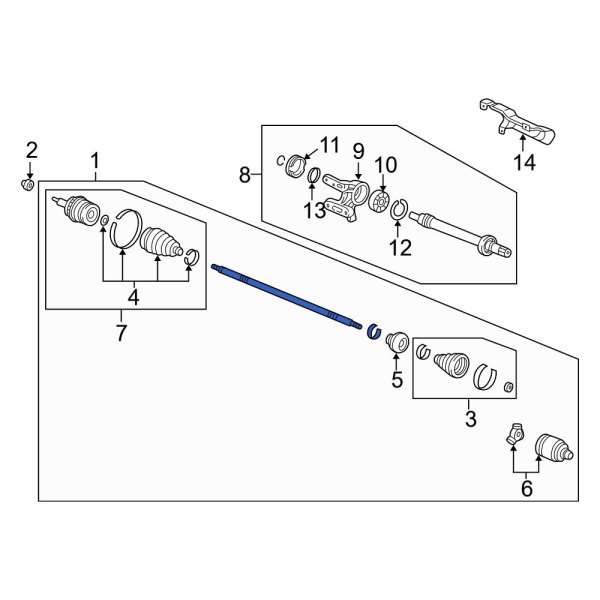 CV Axle Assembly