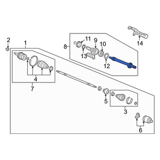 Acura OE - Front CV Intermediate Shaft