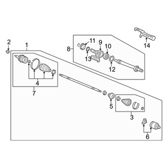 Acura OE - Front Suspension - Drive Axles