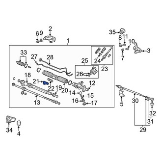 Acura OE - Rack and Pinion Mount Bracket