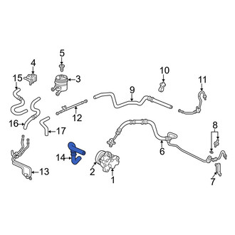 Acura OE - Power Steering Reservoir Hose