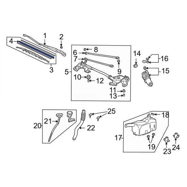 Windshield Wiper Blade Refill