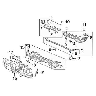 Acura OE - Cowl Panel Clip