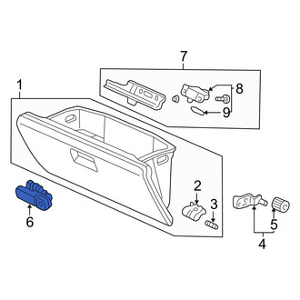 Acura OE - Front Glove Box Latch