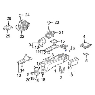 Acura OE - Rear Console Trim Panel Clip