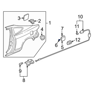 Acura OE - Fuel Door Spring