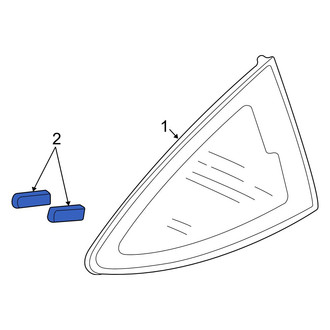 Acura OE - Quarter Panel Glass Clip