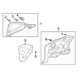 Acura OE - Body A-Pillar Trim Panel Clip