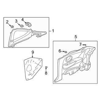 Acura OE - Quarter Panel - Interior Trim