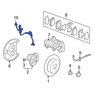 Acura OE - Rear Left ABS Wheel Speed Sensor
