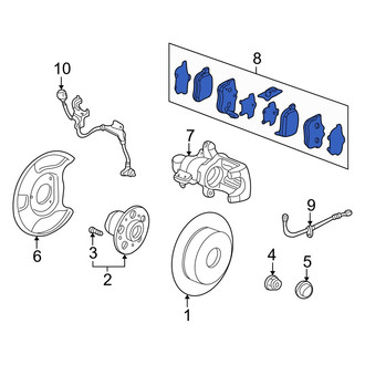 Acura OE - Rear Disc Brake Pad Set