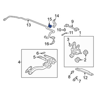 Acura OE - Rear Suspension Stabilizer Bar Bushing