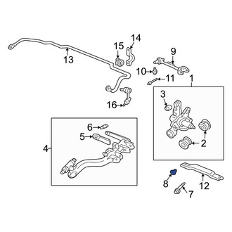 Acura OE - Rear Alignment Camber Adjusting Eccentric
