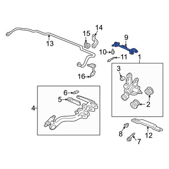 Acura OE - Rear Upper Suspension Control Arm