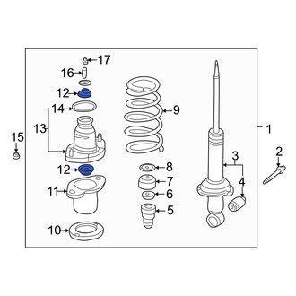 Acura OE - Rear Suspension Strut Mount Insulator
