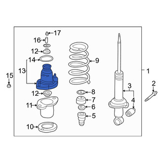 Acura OE - Front Left Suspension Strut Mount