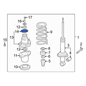 Acura OE - Rear Suspension Shock Absorber & Strut Mount Gasket