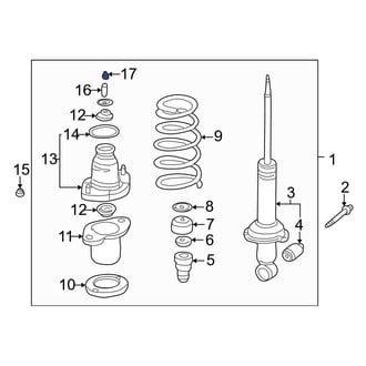 Acura OE - Suspension Strut Mount Nut