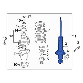 Acura OE - Front Left Suspension Strut