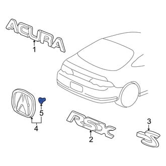 Acura OE - Hatch Emblem Grommet