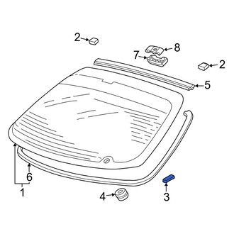 Acura OE - Lower Back Glass Clip