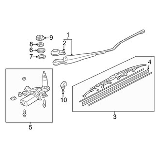 Acura OE - Lift Gate - Wiper & Washer Components