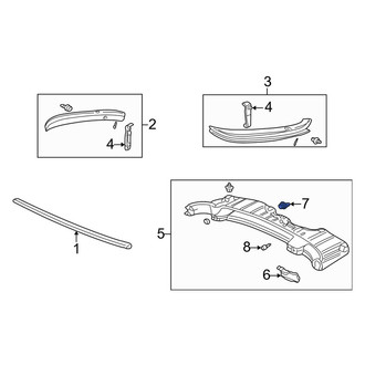 Acura OE - Liftgate Trim Cover Clip