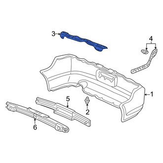 Acura OE - Rear Left Bumper Cover Reinforcement