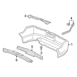 Acura OE - Rear Bumper - Bumper & Components