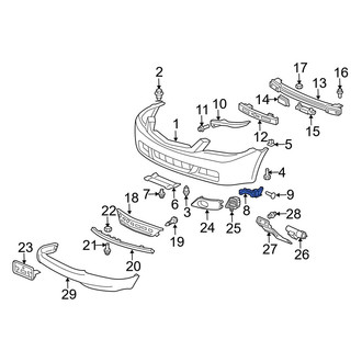 Acura OE - Front Right Bumper Cover Spacer