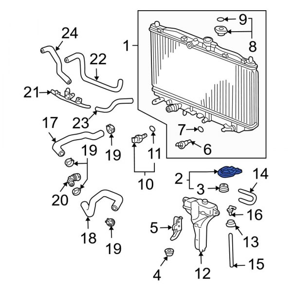 Radiator Mount Bracket