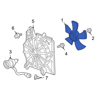Acura OE - Left Engine Cooling Fan Blade