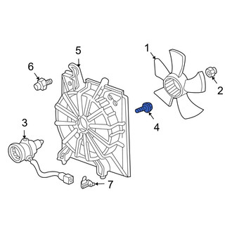 Acura OE - A/C Condenser Fan Shroud Screw