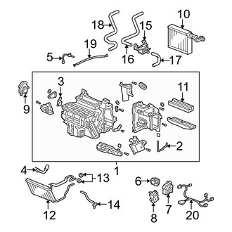 Acura OE - Air Conditioner & Heater - Evaporator Components