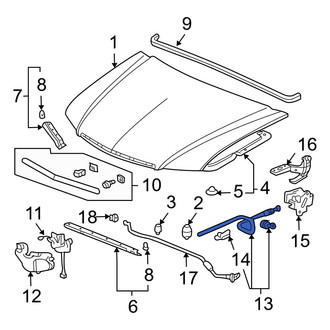 Acura OE - Front Hood Release Cable