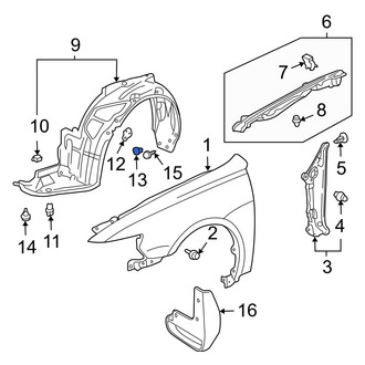 Acura OE - Fender Insulator Clip