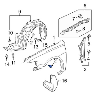 Acura OE - Bumper Cover Bolt