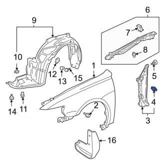 Acura RDX OEM Fenders | Factory Front & Rear Fenders — CARiD.com