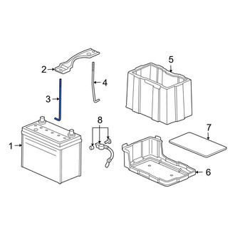 Acura OE - Front Battery Hold Down Stud