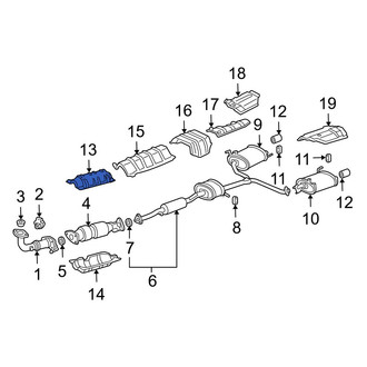 Acura OE - Upper Catalytic Converter Heat Shield