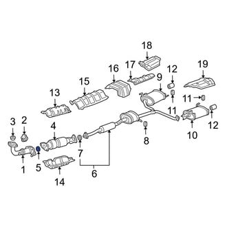 Acura OE - Rear Catalytic Converter Gasket