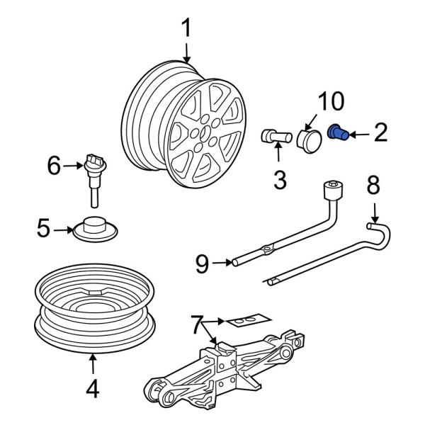 Wheel Lug Nut