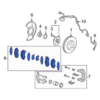 Acura OE - Front Disc Brake Pad Set