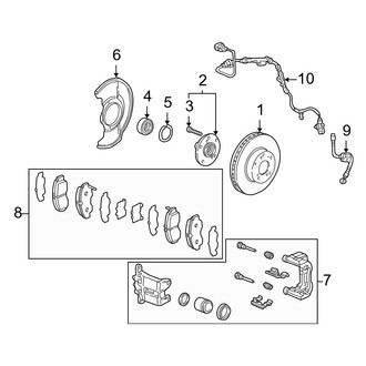 Acura OE - Front Suspension - Brake Components