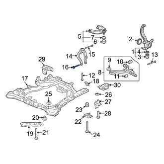 Acura OE - Lower Suspension Strut Fork Bolt