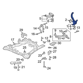 Acura OE - Front Left Steering Knuckle