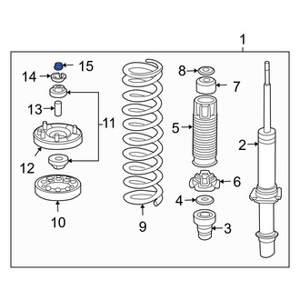 Acura OE - Suspension Shock Absorber Nut