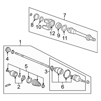 Acura OE - Front Suspension - Drive Axles